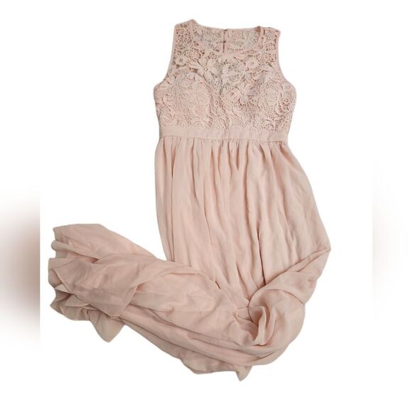 Maniju NWT Pink  sleeveless maxi dress - Picture 13 of 14